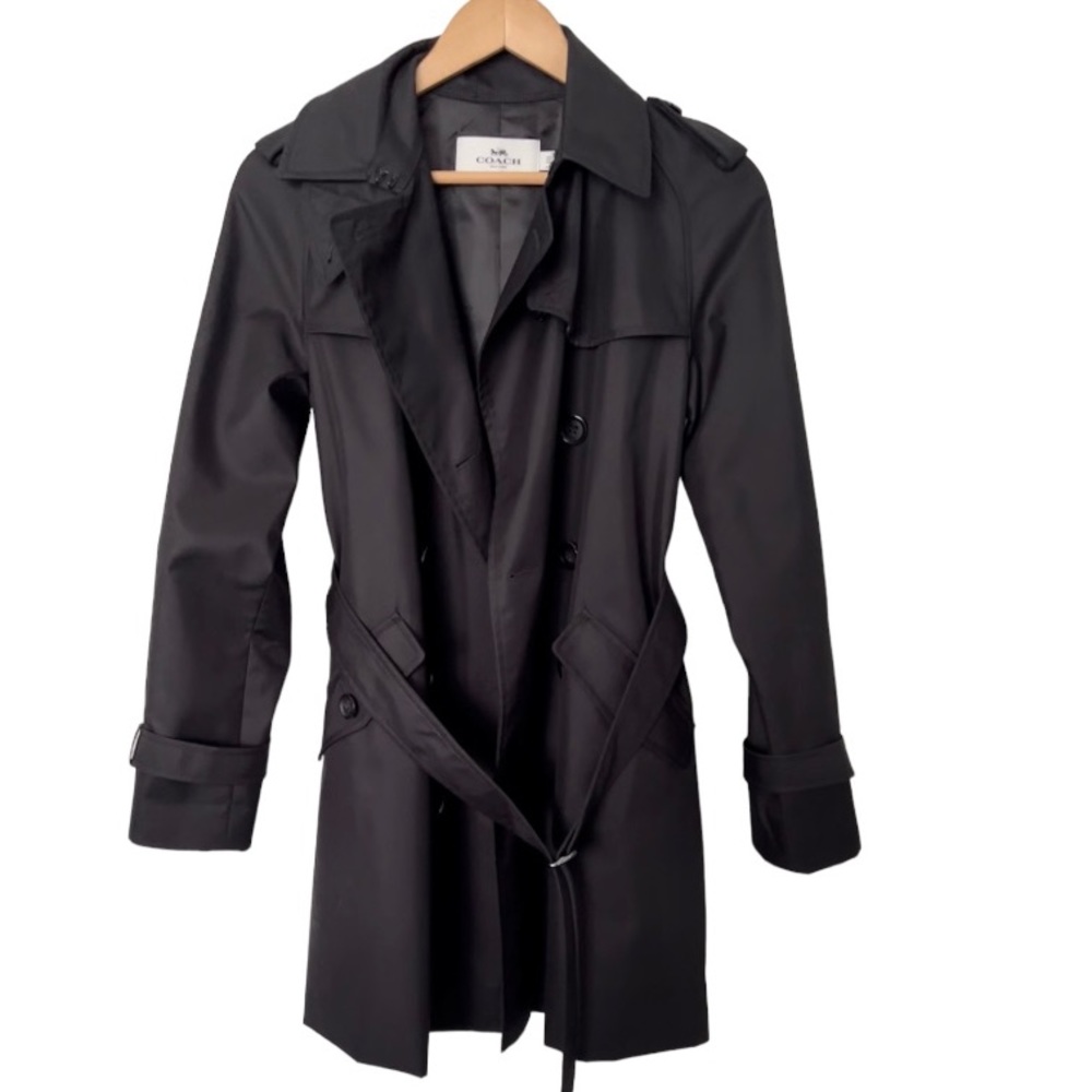 COACH trench coat NWOT Navy Size Small